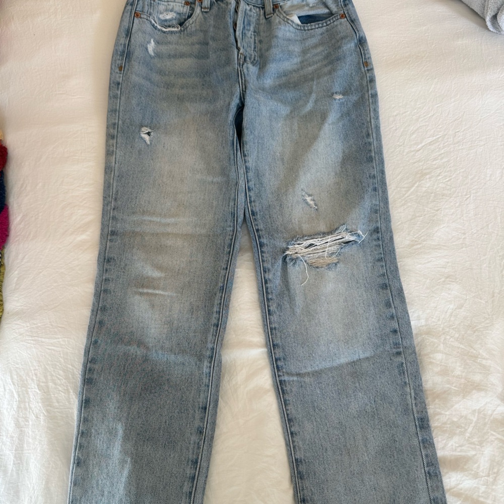 Women’s Pistola Light Blue Distressed Jeans